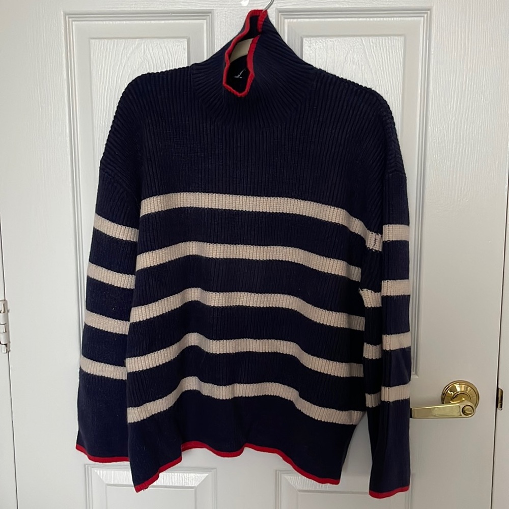 New with tags Zara Striped turtleneck sweater